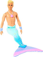 Barbie Dreamtopia merman doll with rainbow tail sparks imaginative sea adventures