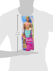 Barbie Dreamtopia merman doll shell necklace enhances ocean storytelling and dress-up