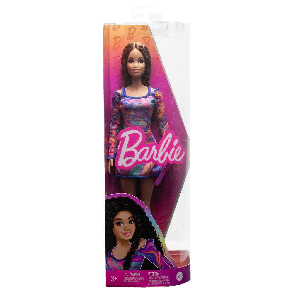 Barbie Fashionistas purse completes coordinating accessories for pretend shopping.