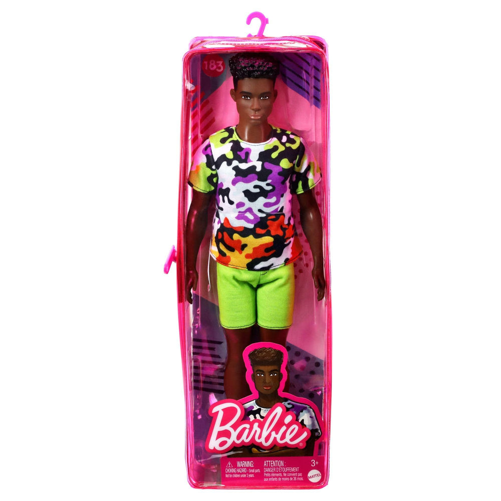 Barbie Fashionistas Ken doll set enables imaginative storytelling possibilities.