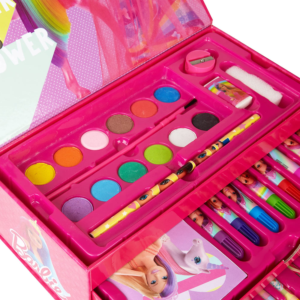 Barbie felt-tip pens eight-pack in bright colors for doodling