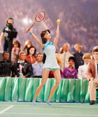 Billie Jean King Barbie doll stand for stable posing and presentation
