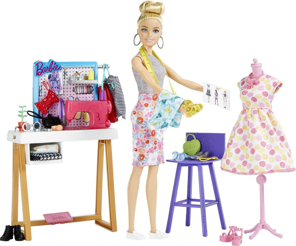 Barbie Mannequin helps with fittings and outfit tweaks during play.