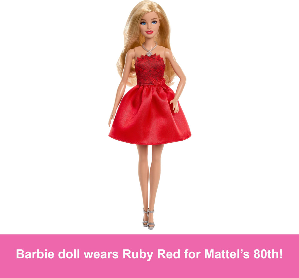 Barbie bodice inspired by Mattel logo closeup emphasizing iconic details