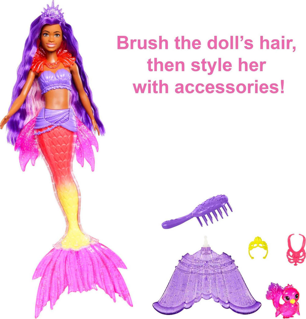 Barbie Mermaid Power set includes interchangeable fins for versatile mermaid looks.