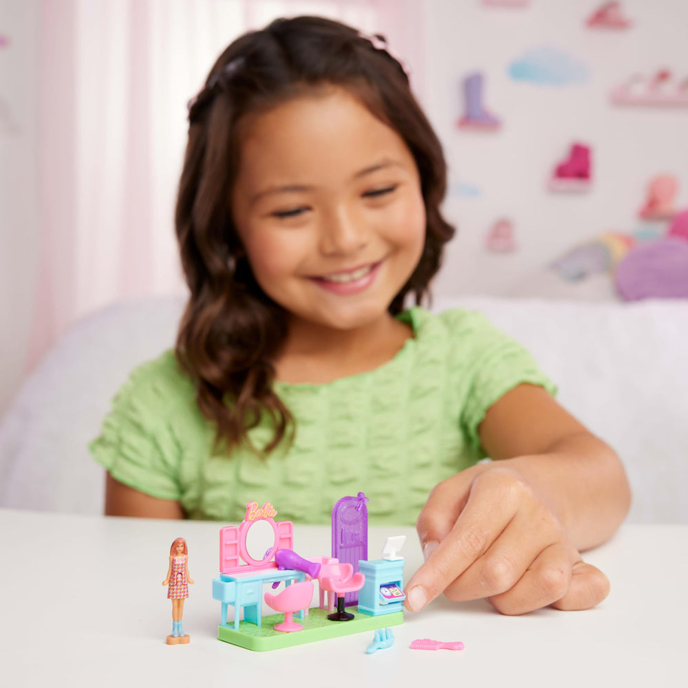Barbie Mini BarbieLand style station mirror for pretend styling sessions
