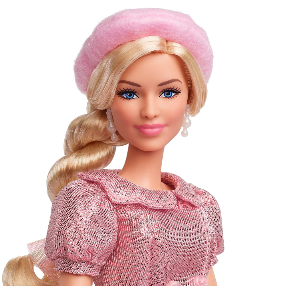 Barbie The Movie doll packaging echoes film collectibles for gifting.