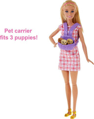Barbie Newborn Pups bottle and brushes for pretend care and grooming.