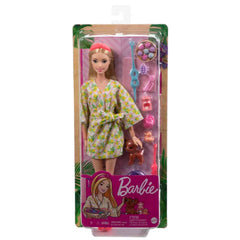 Barbie outdoor workout and hiking scene encourages active pretend adventures.