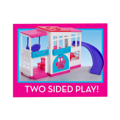 Barbie Pet Dreamhouse connects with other playsets for expanded town