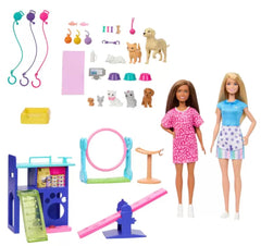 Barbie Pet Nursery includes two dolls for nurturing adventures with pets