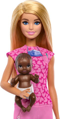 Barbie pink heart scrub set fuels compassionate role play.