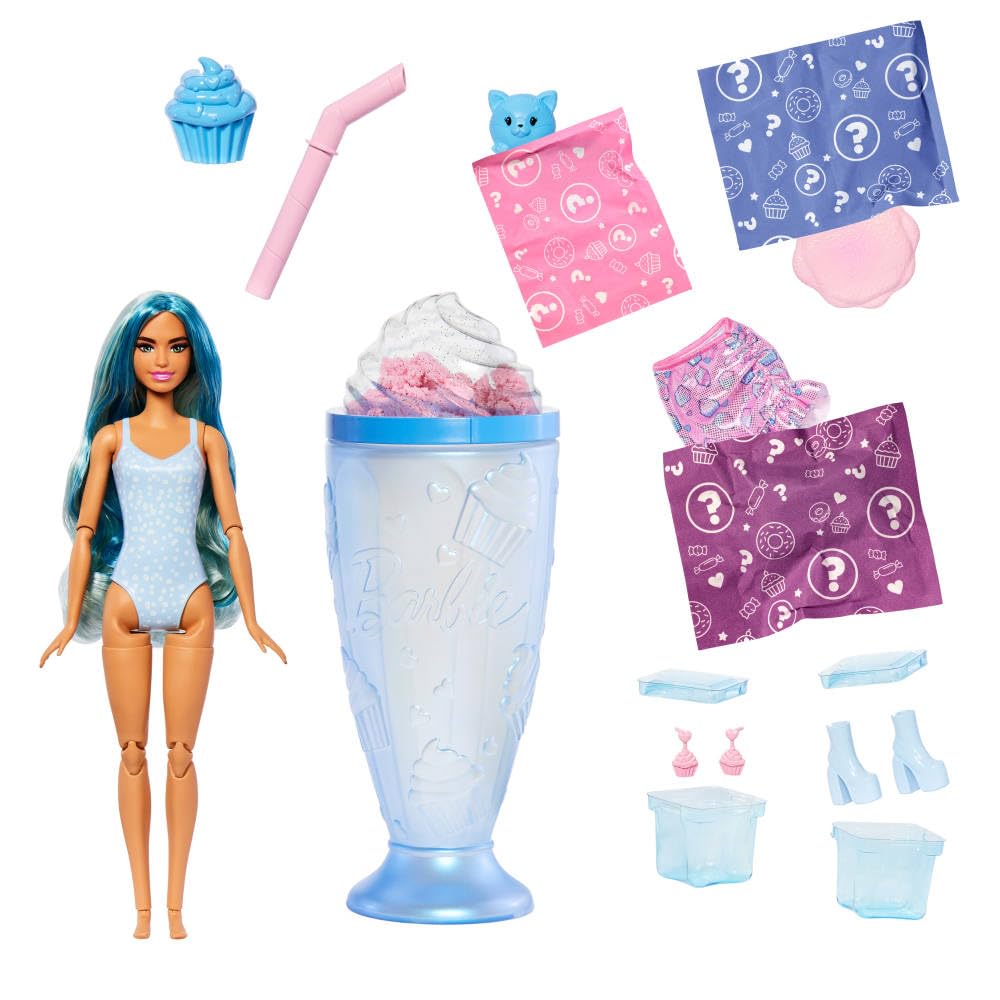 Barbie Pop Reveal Treat Series squishy scented pet and cozy bed accessory for companionship