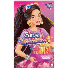 Barbie Rewind doll VHS packaging evokes retro movie-night ambiance for collectors.