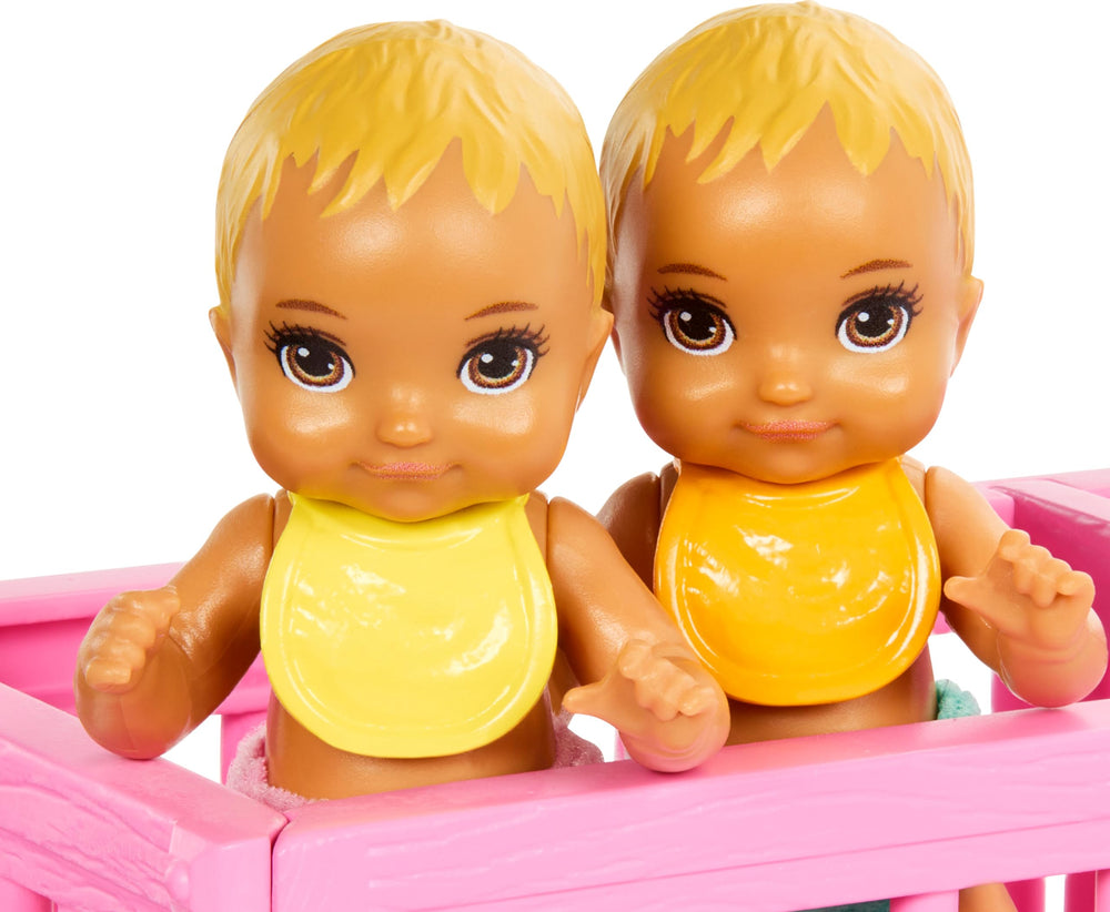 Barbie Skipper Twin Nursery Toy Trains and Teddy Bears spark storytelling