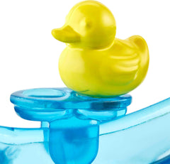 Barbie Skippers Inc bath-time accessories set boosts storytelling with soap, washcloth, and rubber duck.