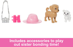Barbie and Stacie sneakers and sporty top for active pretend adventures.
