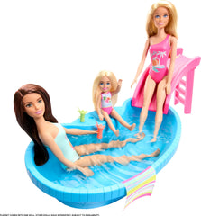 Barbie doll seafoam swimsuit enhances poolside storytelling and role-play.