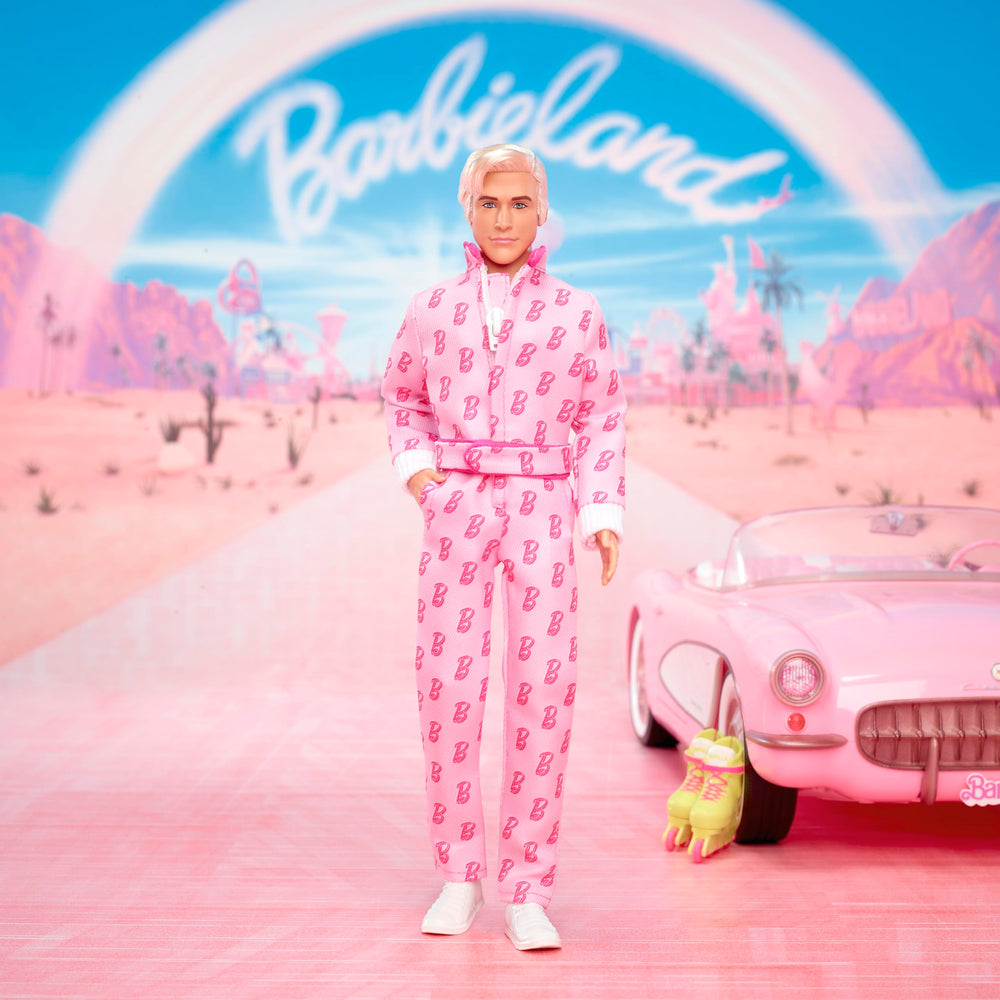 Barbie The Movie Ken roller skates enable dynamic poses and vibrant shelf display.