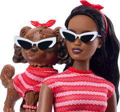 Barbie Twinning Looks cat-eye sunglasses add stylish flair for adventures.