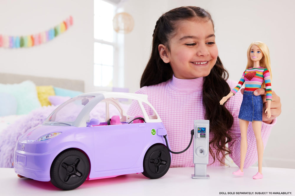 Barbie two-seater convertible with sunroof for open-air adventures