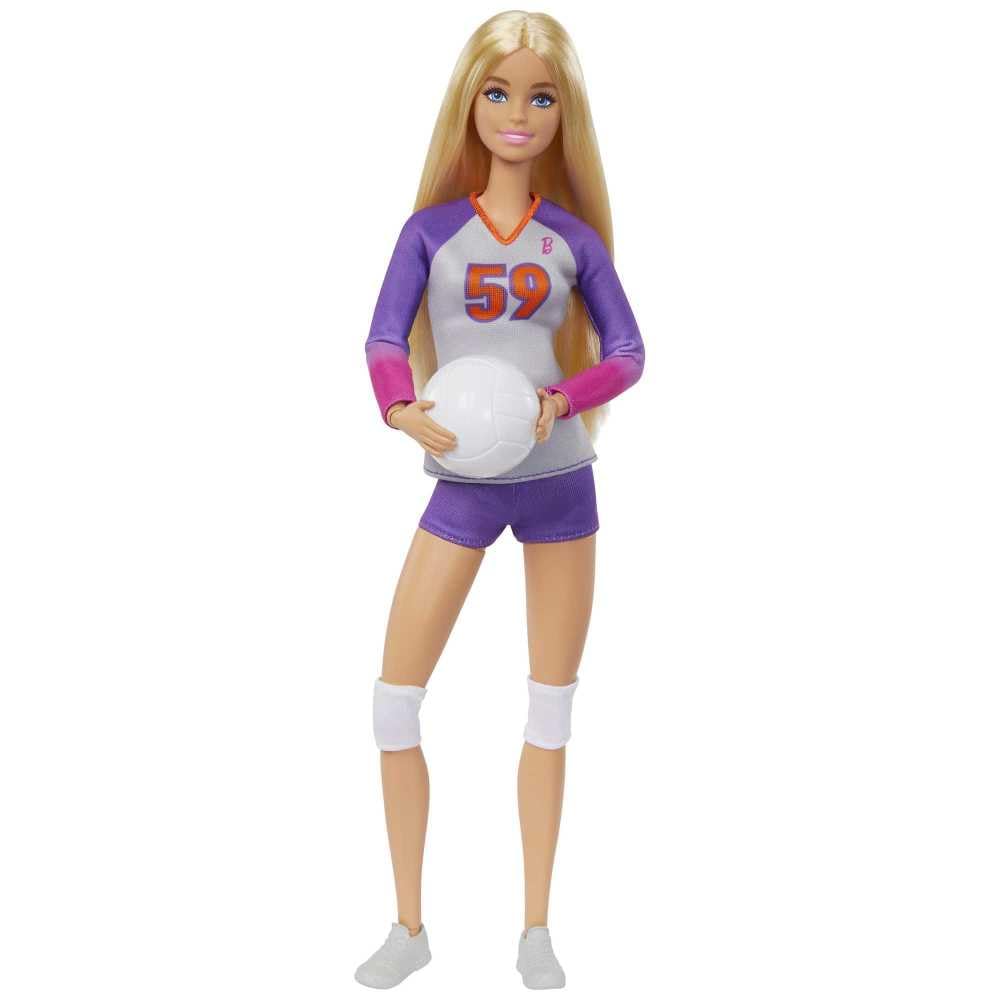 Barbie volleyball ball accessory for practicing serves, passes, and spikes.