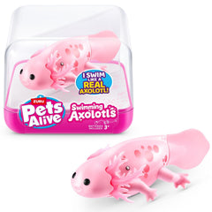 BargainsMania Pets Alive Pink axolotl detail highlights water-activated action and fins