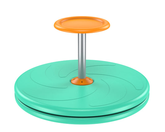 BARNEY KAITE BS Spinner-X seated spinner green for indoor active play.