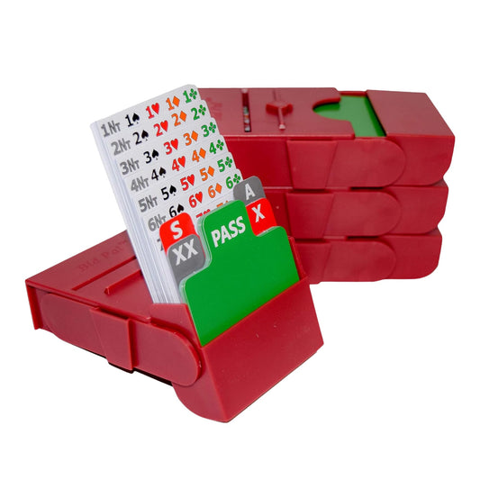 Baron Barclay Bid Pal bidding device, open mechanism for effortless bidding and quick card access.