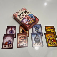 Barrel Aged Games Wanted Wombats player guesses card value during turn