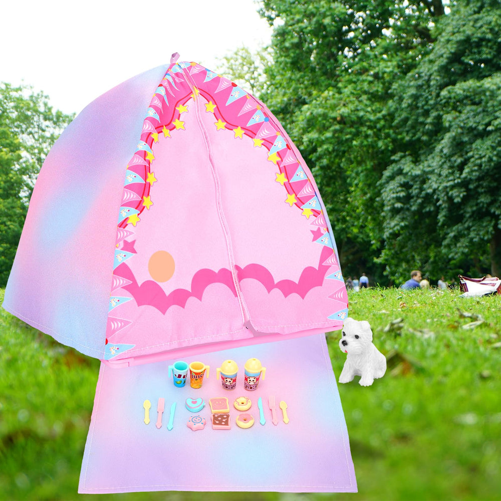 BARWA 35-piece camping accessories support creative adventures and role-play for kids.