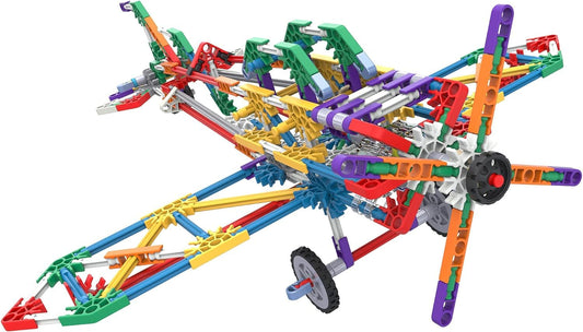 Basic Fun K'NEX pirate ship with wind-up motor promotes fine motor skills and imagination.