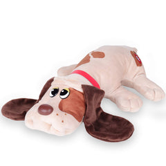Basic Fun Pound Puppies 17-inch beige plush with brown spots for cozy hugs and nostalgia