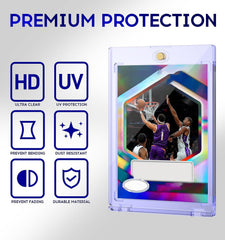 Basthalan 50ct magnetic card holder interior view with precise inner dimensions