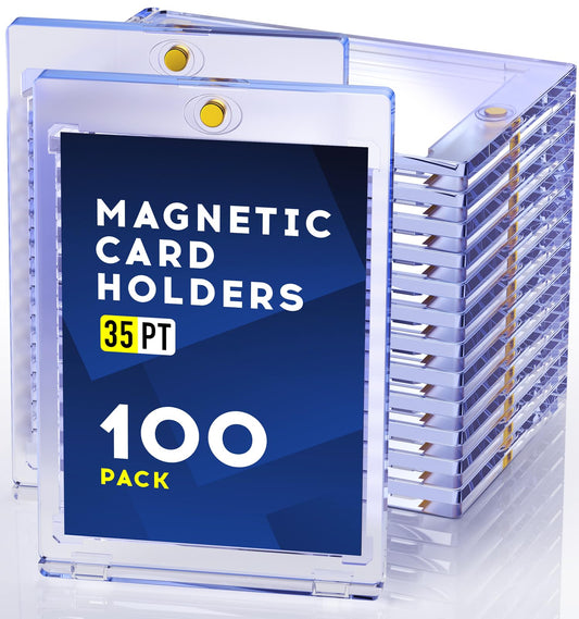 Basthalan magnetic card holder cover with secure magnetic closure protects cards