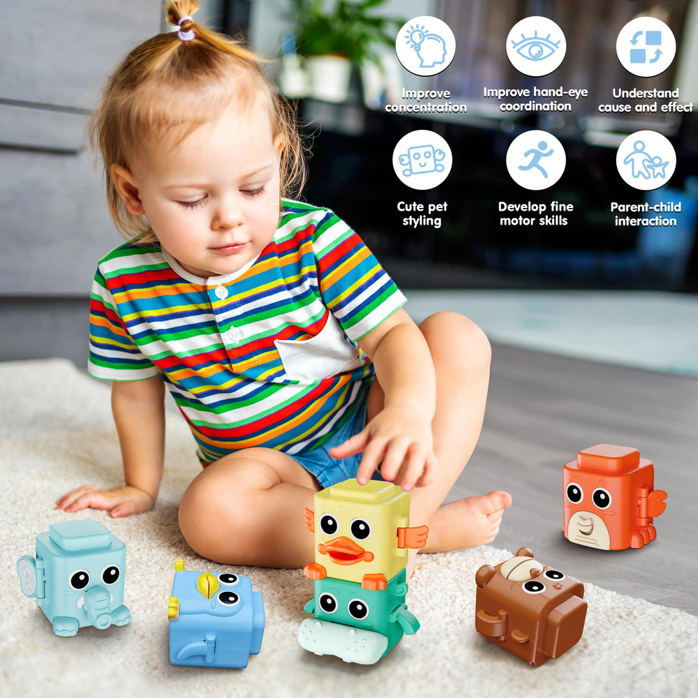 BASUN animal-stack elephant push invites big-friendly design and cause-and-effect play