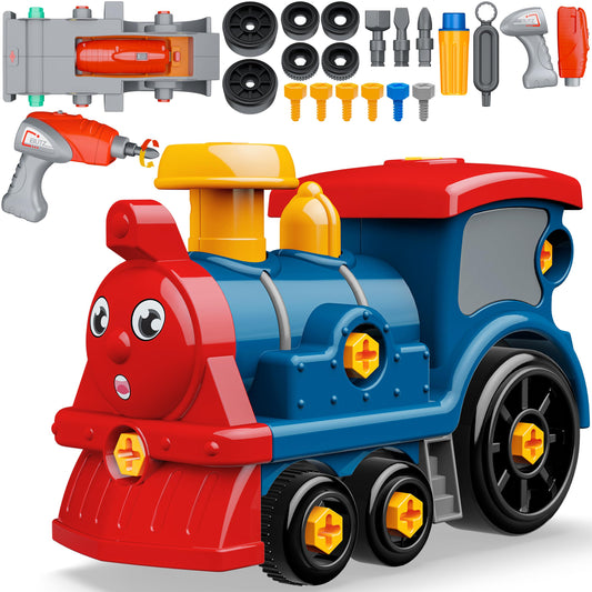 BASUN Toddler Take Apart Toy Set train exterior boosts imaginative play and fine motor development