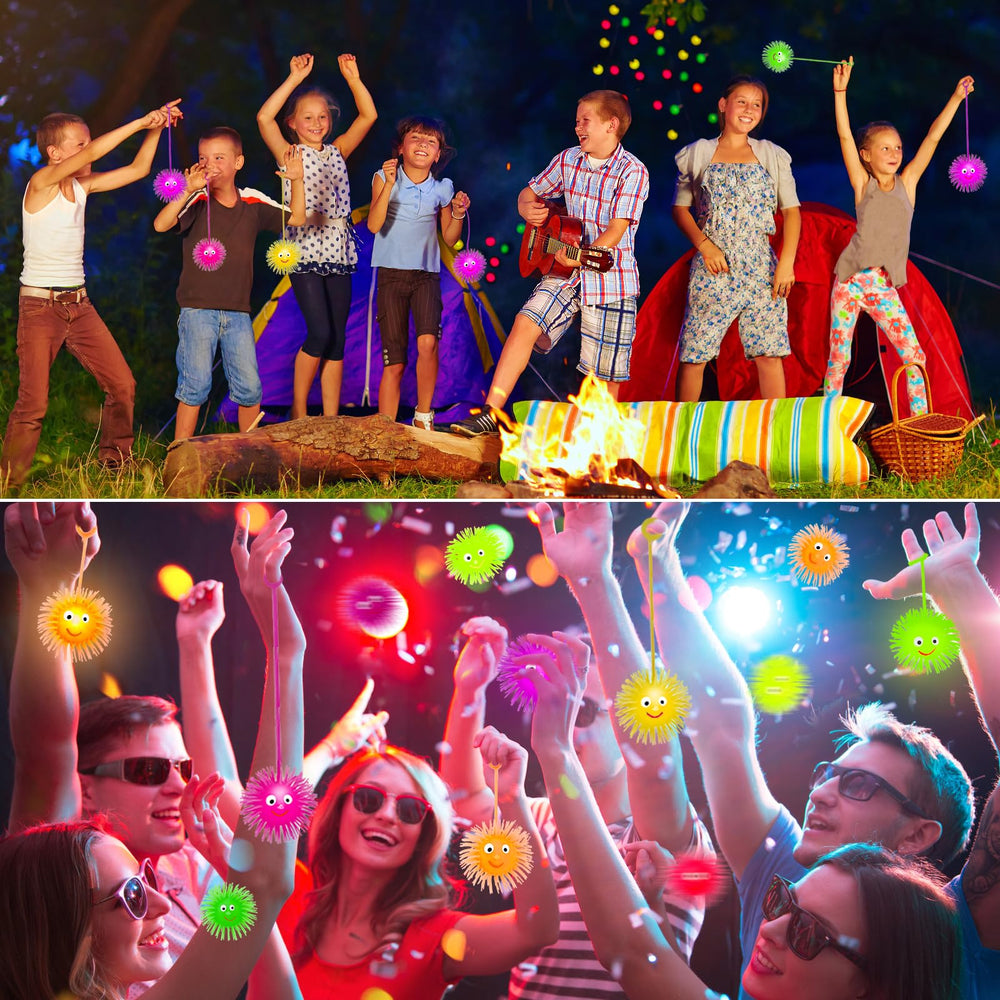 Basytodio 24-pcs light-up balls set for party favors and prizes