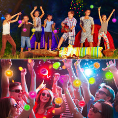 Basytodio 24-pcs light-up balls set for party favors and prizes