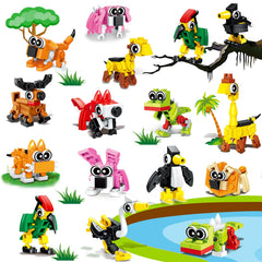 Basytodio animal mini building blocks—colorful animal shapes for party favors and creative play.