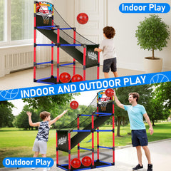 Basytodio arcade basketball balls included for safe, kid-friendly practice