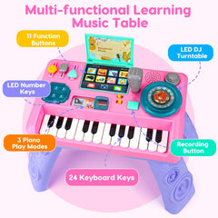 Basytodio Baby DJ Table volume control for comfortable listening.