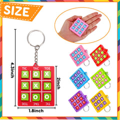 Basytodio tic tac toe keychain bundle fits classroom treasure boxes and stocking stuffers