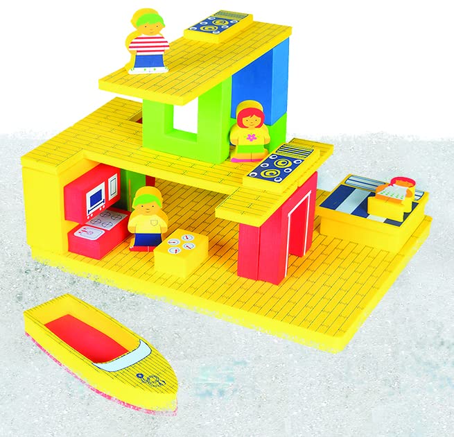 BathBlocks blocks assemble into towers, showcasing geometry and balance during bath play.