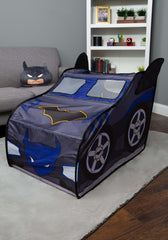 Batman Batmobile Pop-Up Tent rear entrance for easy access and play.