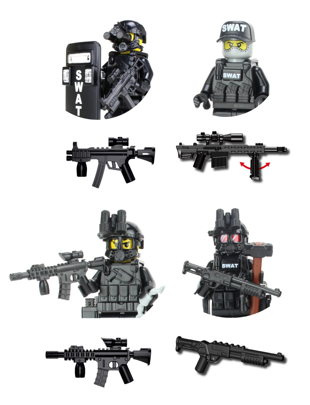 Battle Brick custom weapons accessories enhance action-ready scenes