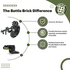 Battle Brick Navy Seal Diver eco-friendly packaging bag for gifting.