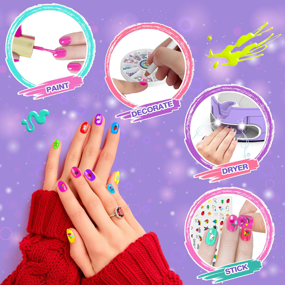 BATTOP water-based polish colors are vibrant and easy to peel