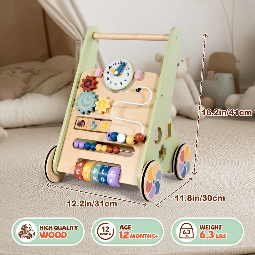 Bautia walker sensory play with bright colors and textures.