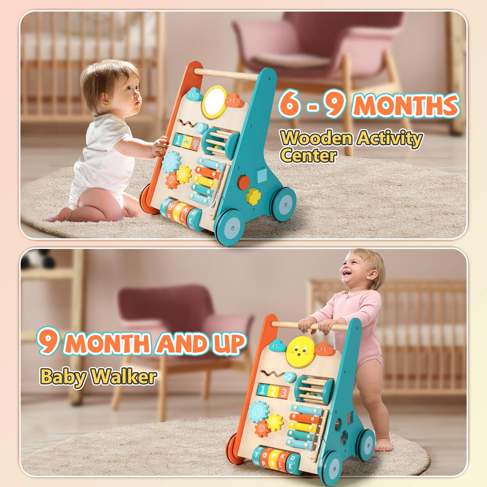 Bautia walker features xylophone panel for sensory play